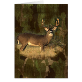 Kort för GrungeCamoflage stort Hjort