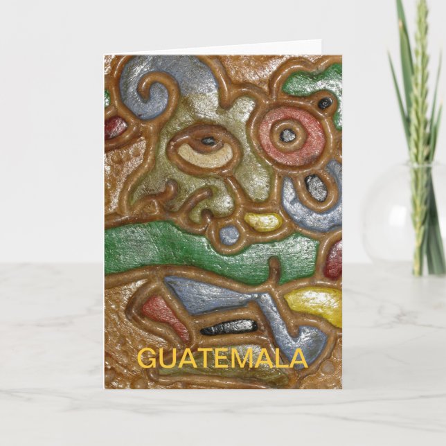 Kort för Guatemala konsthälsning (Framsida)