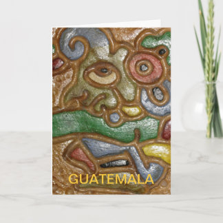 Kort för Guatemala konsthälsning