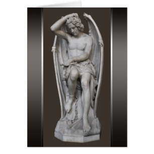 Kort för Guillaume Geefs Lucifer skulptur CC0930