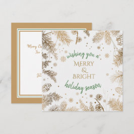 Kort för Guld Grenar under julen Julhälsningar