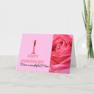 Kort för guldårsdag Rosa ros