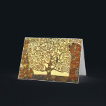 Kort för Gustav Klimt livets trädhälsning<br><div class="desc">Kort för Gustav Klimt livets trädhälsning. En symbolisk målning från Gustav guld- Klimts arrangerar gradvis avslutat i 1909. En underbar gåva för fläktar av art nouveau,  Gustav Klimt och symbolisk målning.</div>