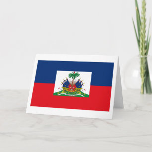 Kort för Haiti flaggahälsning