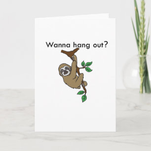 Kort för hakSlothhälsning