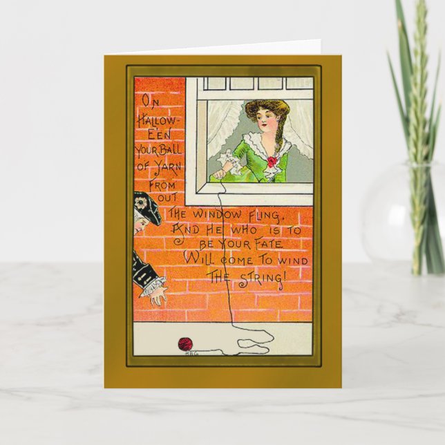 Kort för Halloween ödevintage (Framsida)