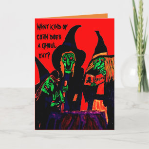 Kort för HALLOWEEN ROLIGT GHOULskämt