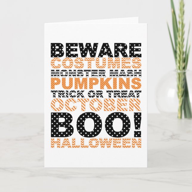 Kort för Halloween tunnelbanankonst (Framsida)