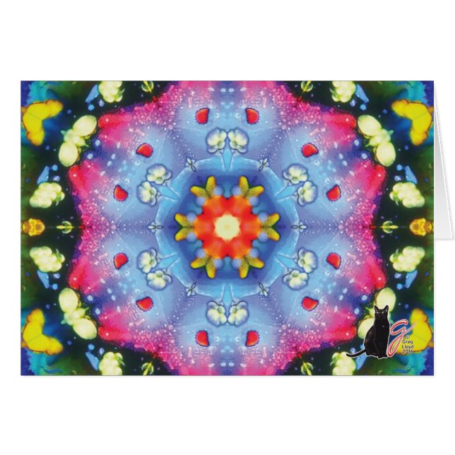 Kort för HalogenKaleidoscopehälsning (Framsidan Horizontal)
