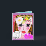 Kort för hälsning<br><div class="desc">Badgirlart</div>