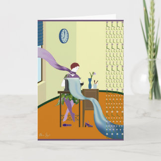 kort för hälsning "1927TYPEWRITING"