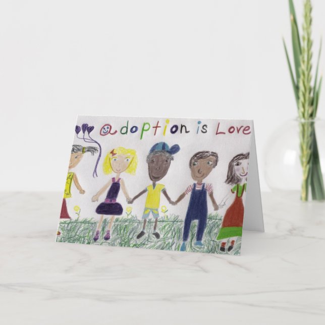 Kort för hälsning - adoptionen är Kärlek (Framsida)