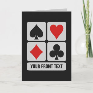 Kort för hälsning av anpassningsbarna Card Player