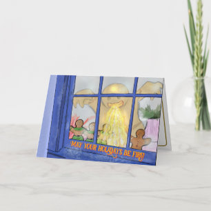 Kort för hälsning av argens Pepparkaksgubbe - Spic