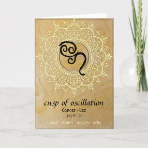 Kort för hälsning av cancer-Leo-grupper