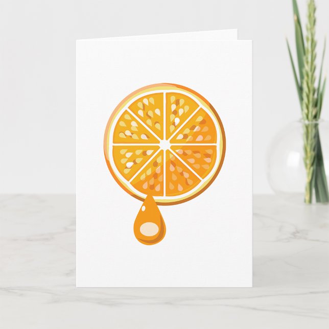 Kort för hälsning av färska Orangar (Skapare uppladdad)
