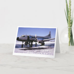 Kort för hälsning av flygplan