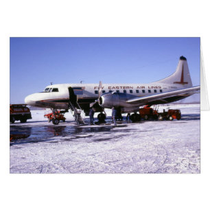 Kort för hälsning av flygplan