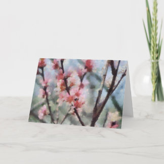Kort för hälsning av frukt i Blommarna Träd