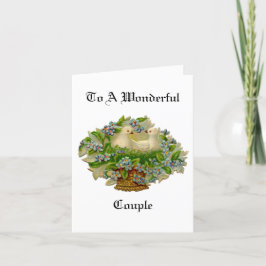 Kort för hälsning av handduvor i Basket