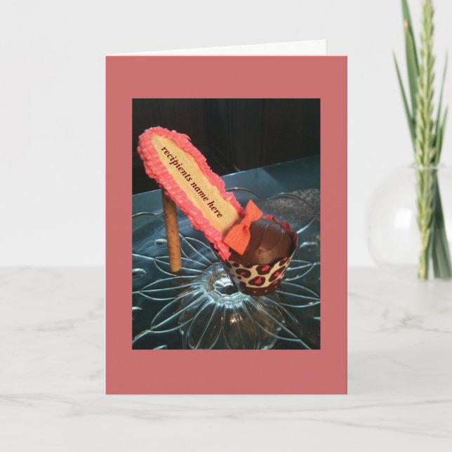 Kort för hälsning av högklack (Framsida)