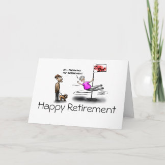 Kort för hälsning av hondjur i lycklig pension