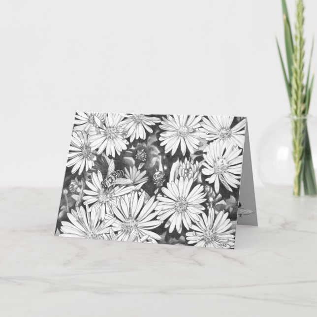 Kort för hälsning av jodrosa-Anpassningsbar för ho (Framsida)