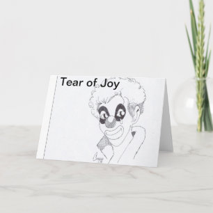 Kort för hälsning av Joy hälsning b/w