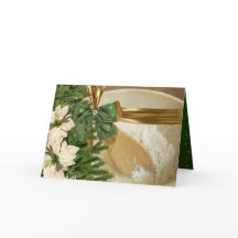 Kort för hälsning av julcookie-mottagare