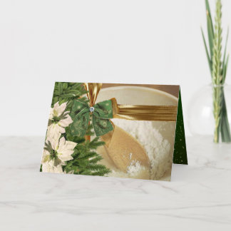 Kort för hälsning av julcookie-mottagare