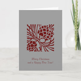 Kort för hälsning av julgranar i Gräs