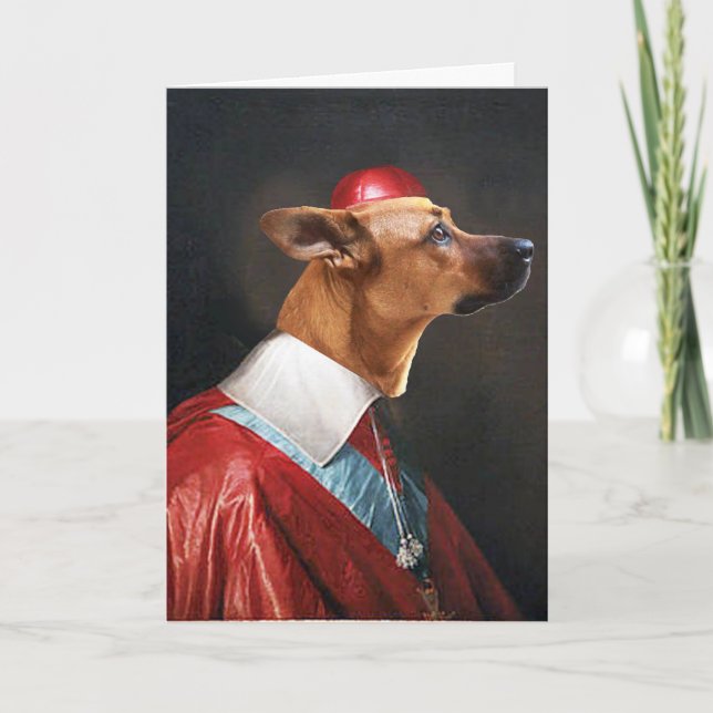 Kort för hälsning av kardinalregel (Framsida)