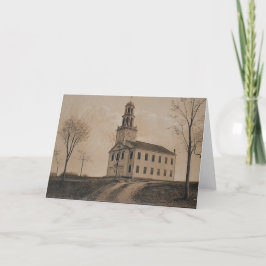 Kort för hälsning av kongregationell kyrka