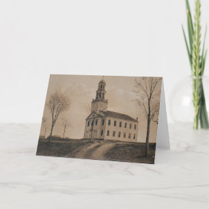 Kort för hälsning av kongregationell kyrka