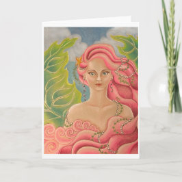 Kort för hälsning av koraller och Sjöjungfruar