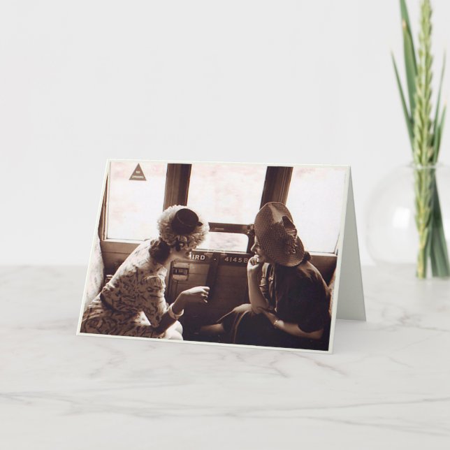 Kort för hälsning av kvinnlig Vänskap (Framsida)