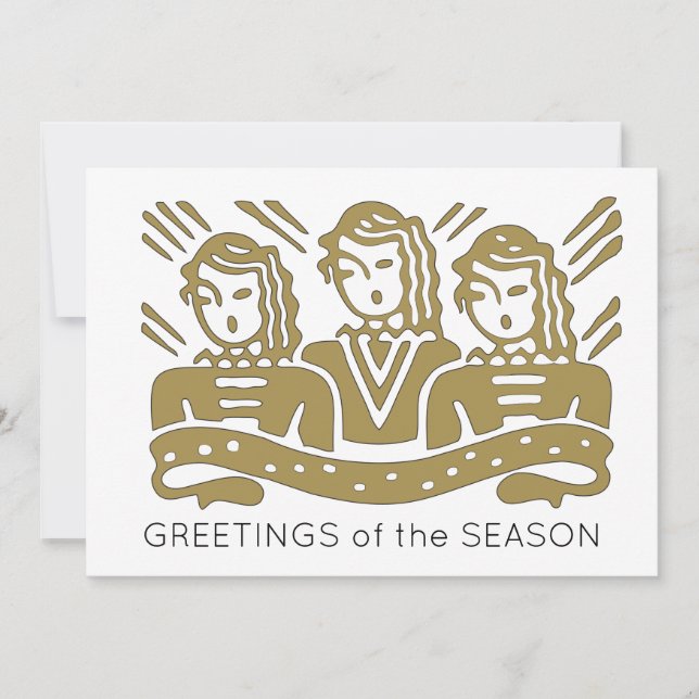 Kort för hälsning av musikkören (Framsida)