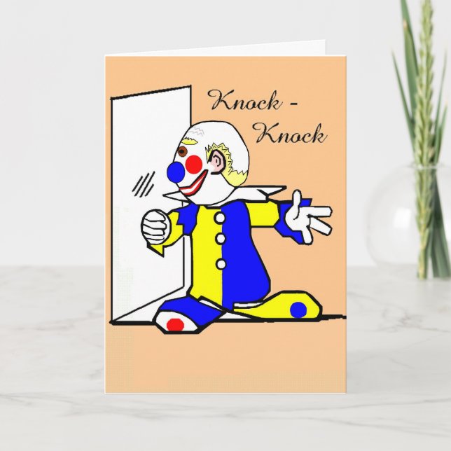 Kort för hälsning av nedstämt joke Birthday (Framsida)
