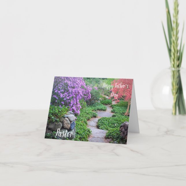 Kort för hälsning av pastorn i Fars dag (Framsida)