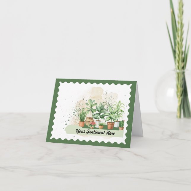 Kort för hälsning av personlig - kort för tom häls (Framsida)