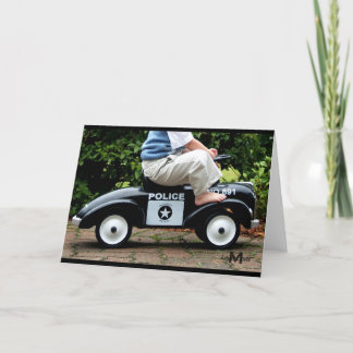 Kort för hälsning av poliskort