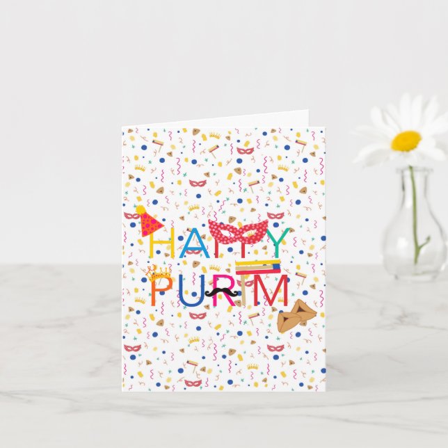 Kort för hälsning av Purim (Liten växt)