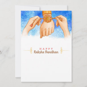 Kort för hälsning av Raksha Bandhan