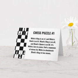 Kort för hälsning av schackpussel - Strategi