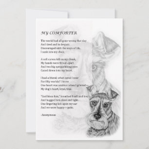 Kort för hälsning av Schnauzer Hund älskare Gift