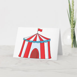 Kort för hälsning av Tält i Circus