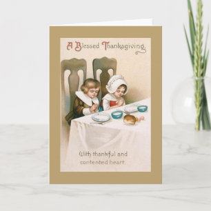 Kort för hälsning av Thanksgivingar för vintage