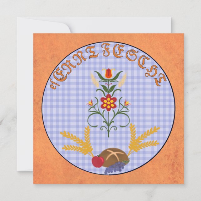 Kort för hälsning - es Erntfescht (Framsida)