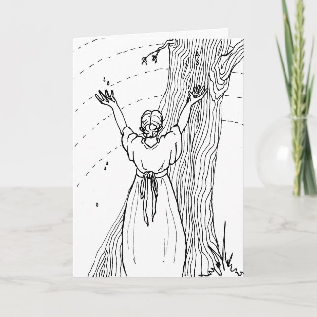 Kort för hälsning - Fånga Tårar (Framsida)