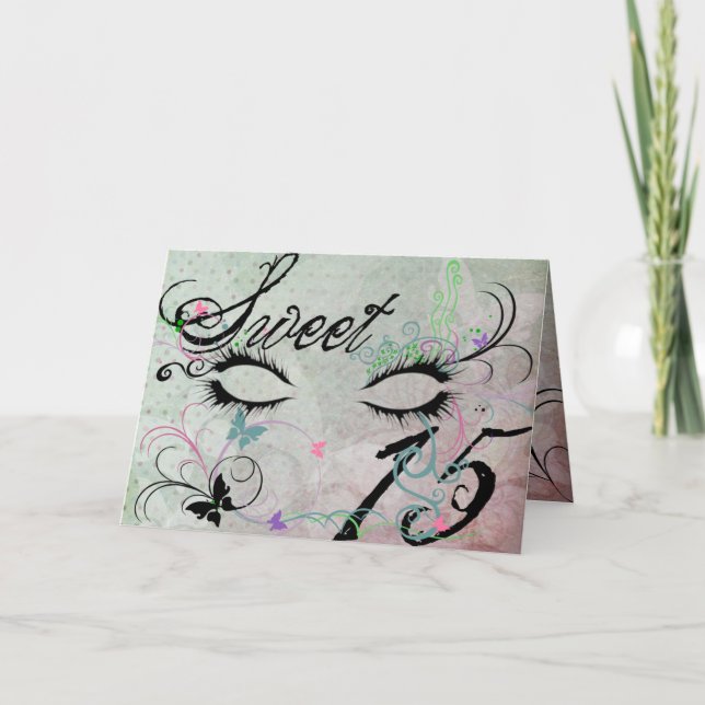 Kort för hälsning för 15 inbjudan för maskerad (Framsida)